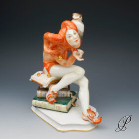 wunderschöne Figur aus Meissen 1.Wahl " Till Eulenspiegel "