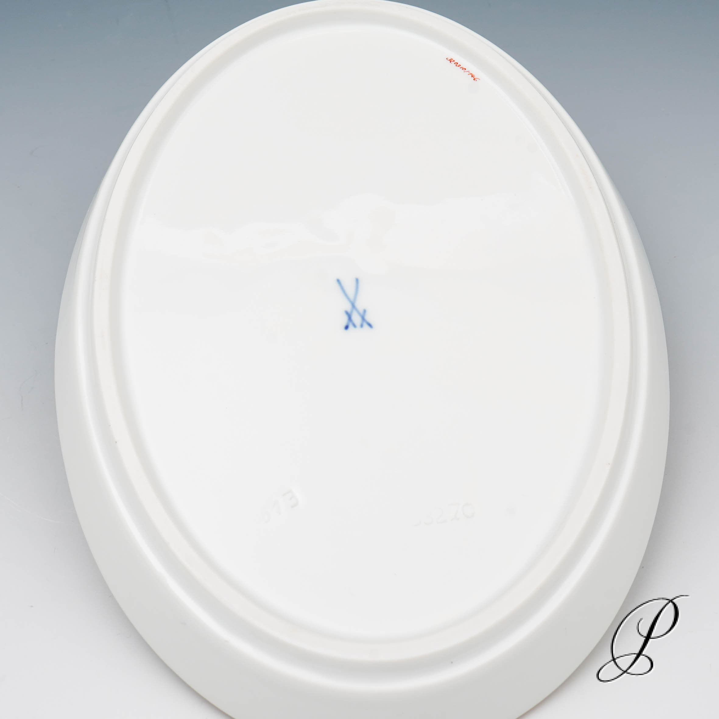 Tablett Meissen 1.Wahl Reicher Drache grün – Bild 8