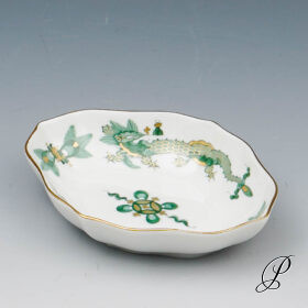 Konfektschälchen Meissen 1.Wahl Reicher Drache grün