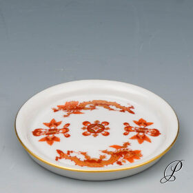 kleines schälchen Meissen 1.Wahl Reicher Drache Rot