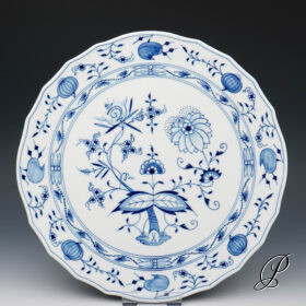 große Tortenplatte Meissen im Dekor Zwiebelmuster