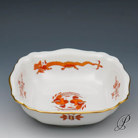 Beilagenschüssel Meissen 1.Wahl im Dekor reicher Drache rot