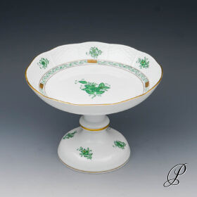 Tafelaufsatz Herend im Dekor Apponyi grün