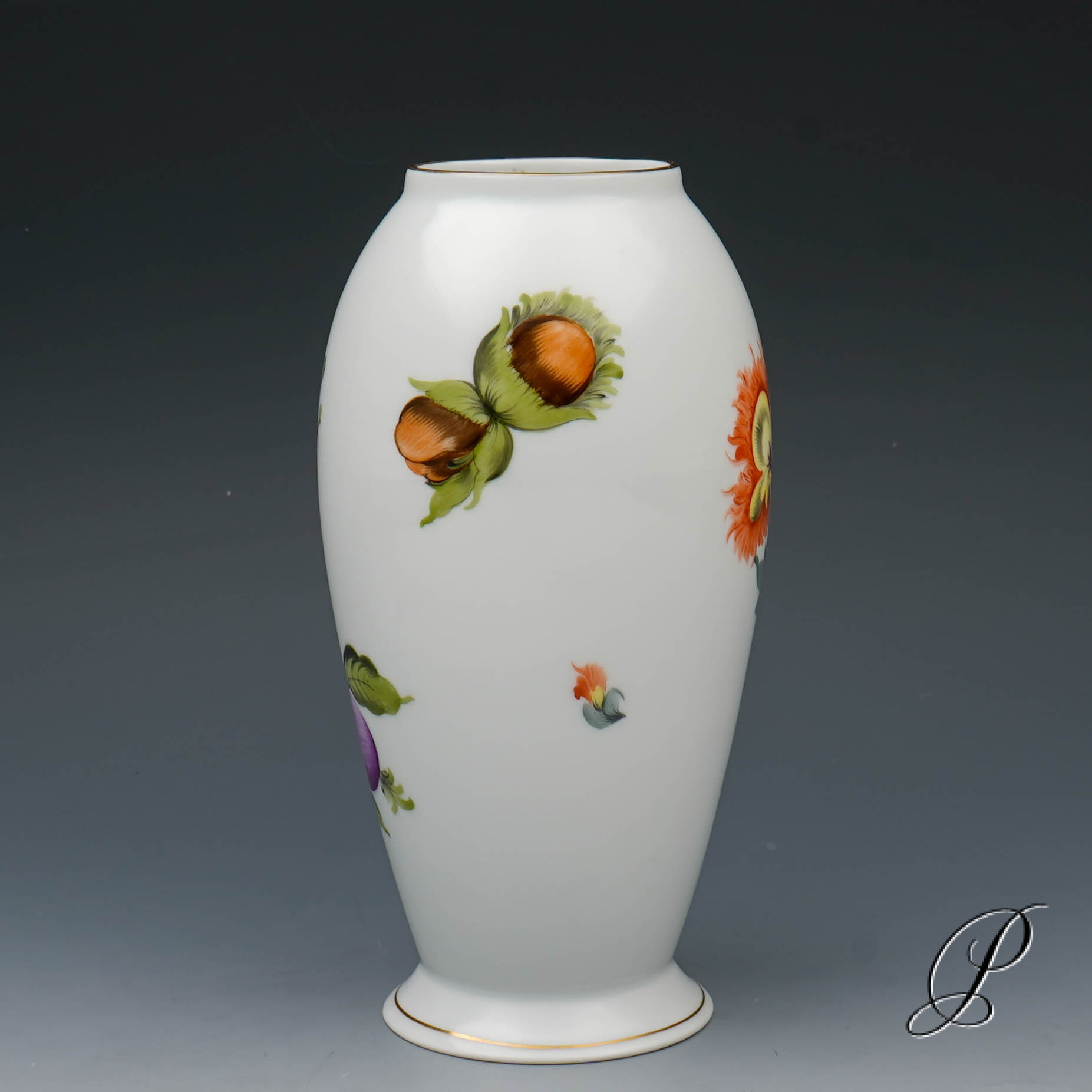 Vase Herend im Dekor BFR "Bouquet de Fruits" – Bild 5