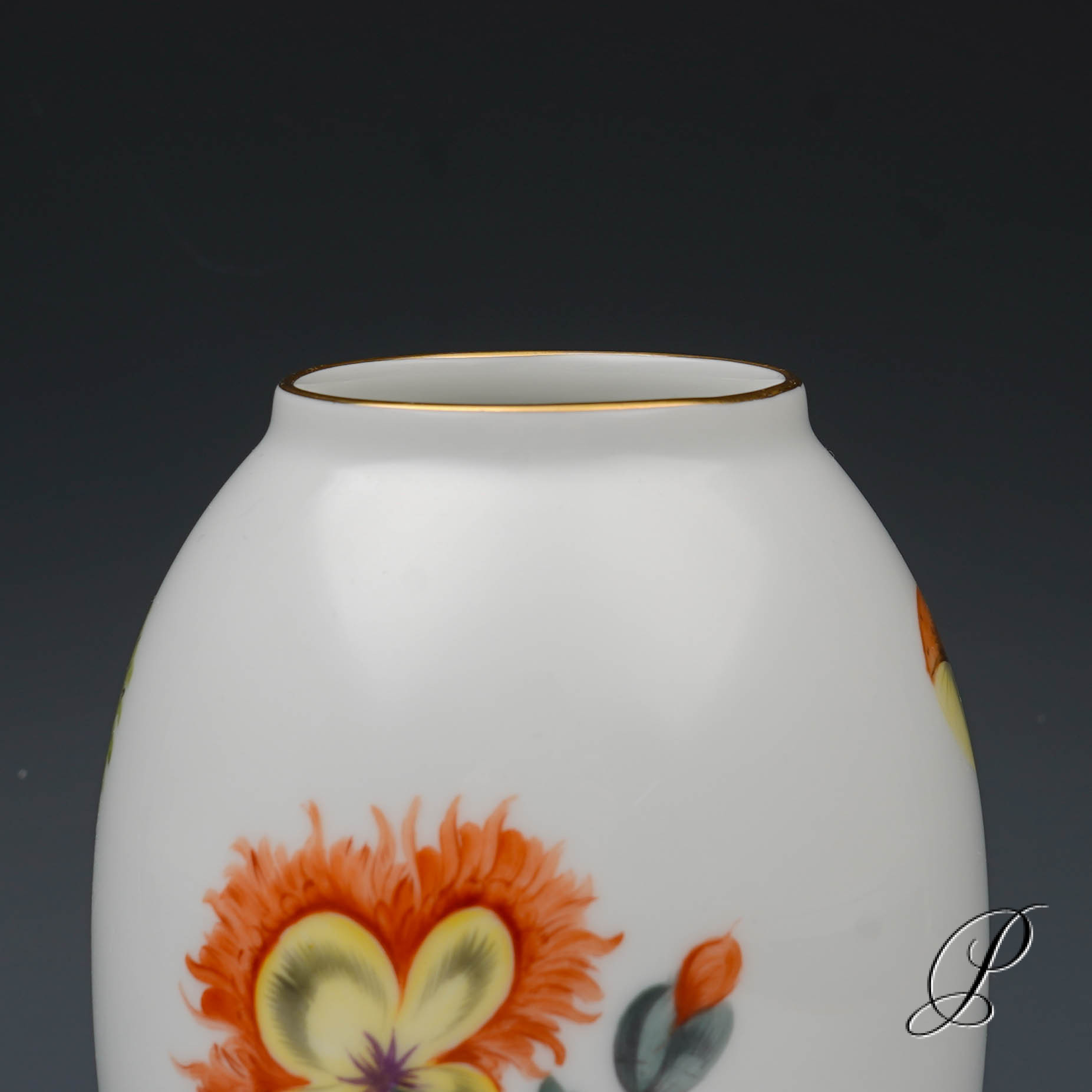 Vase Herend im Dekor BFR "Bouquet de Fruits" – Bild 6