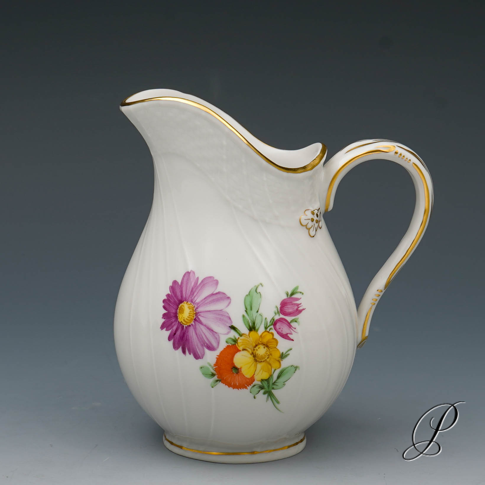 Teeservice KPM Berlin mit Blumenmalerei und Schmetterlingen – Bild 6