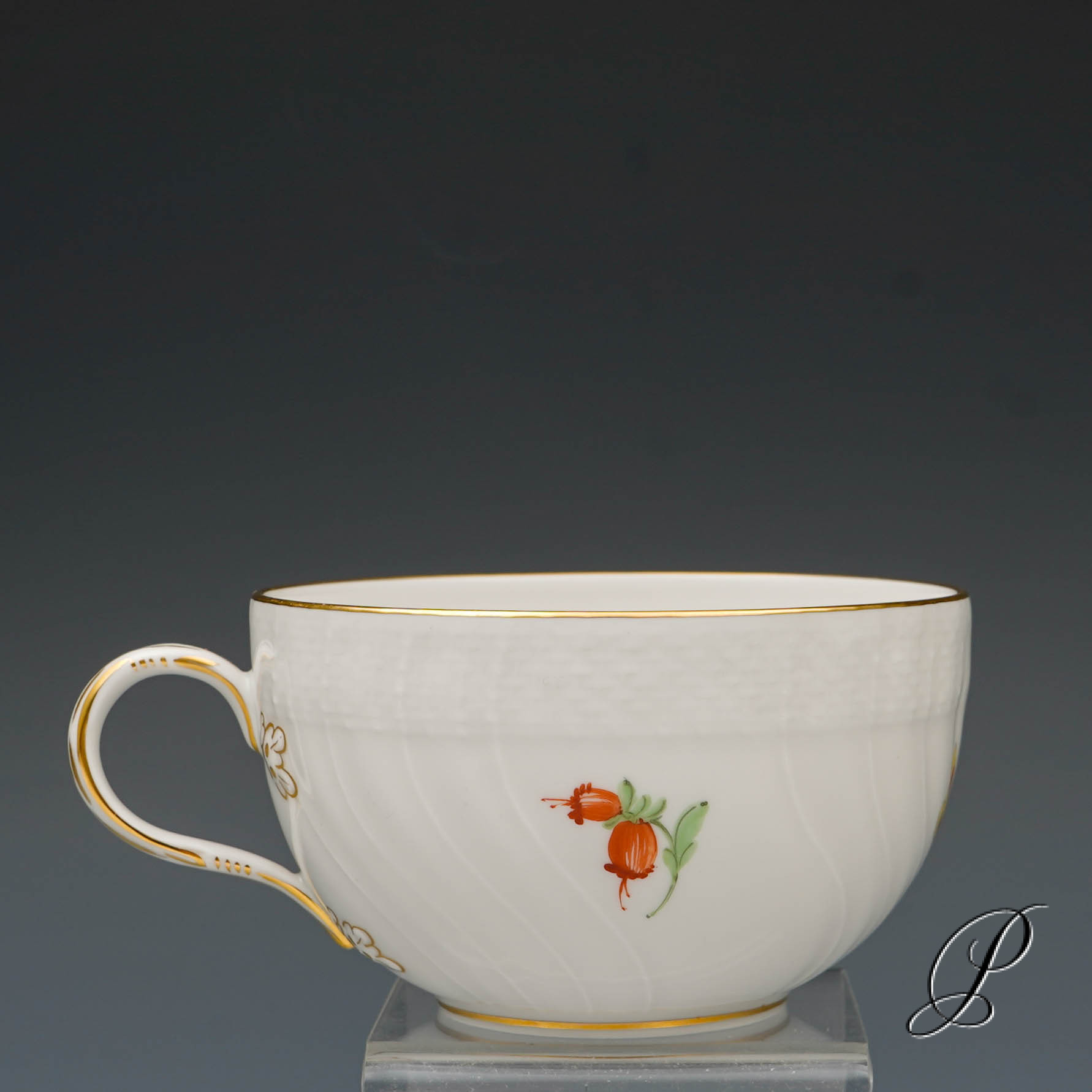 Teeservice KPM Berlin mit Blumenmalerei und Schmetterlingen – Bild 23