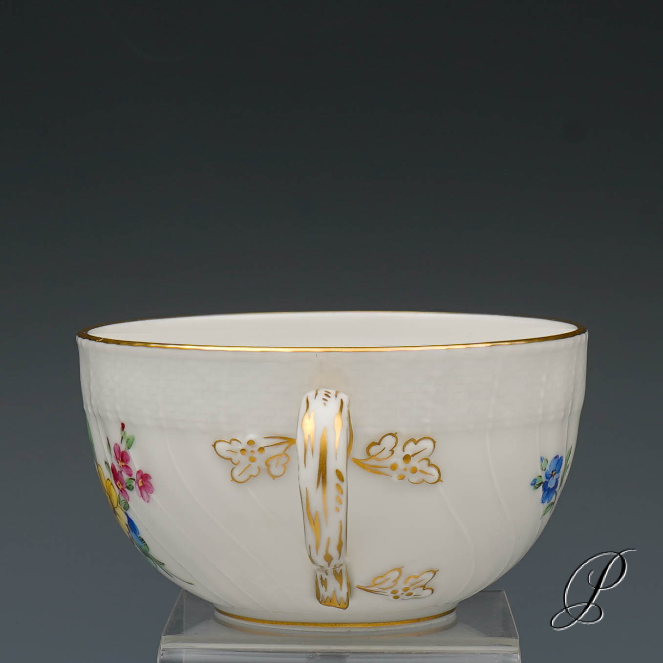 Teeservice KPM Berlin mit Blumenmalerei und Schmetterlingen – Bild 38