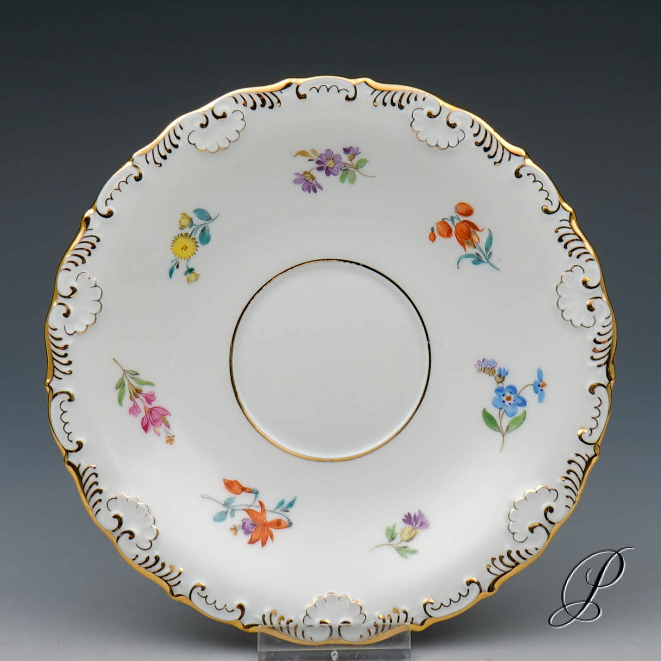 6 Kaffeegedecke Meissen 1.Wahl im Dekor Streublume – Bild 9