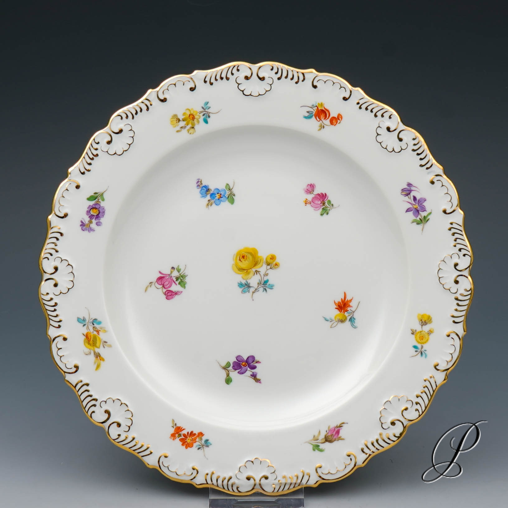 6 Kaffeegedecke Meissen 1.Wahl im Dekor Streublume – Bild 17