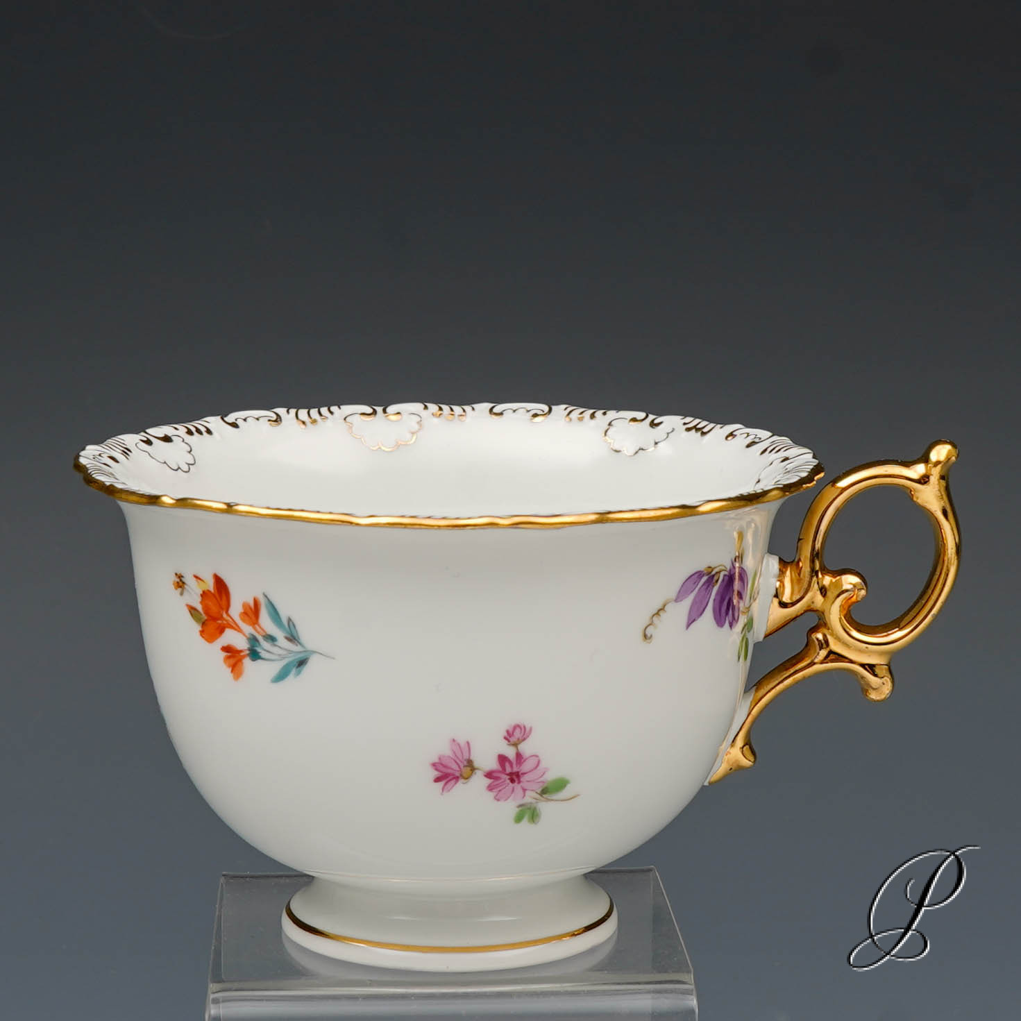 6 Kaffeegedecke Meissen 1.Wahl im Dekor Streublume – Bild 20