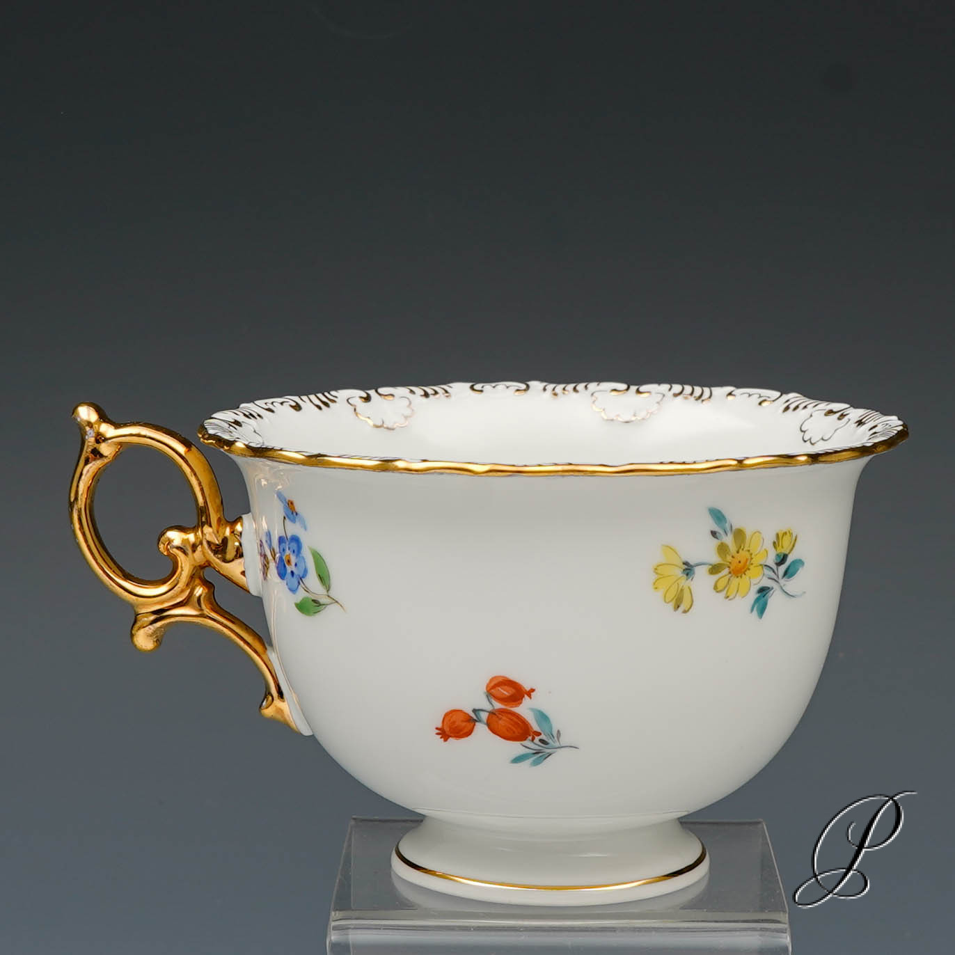 6 Kaffeegedecke Meissen 1.Wahl im Dekor Streublume – Bild 22