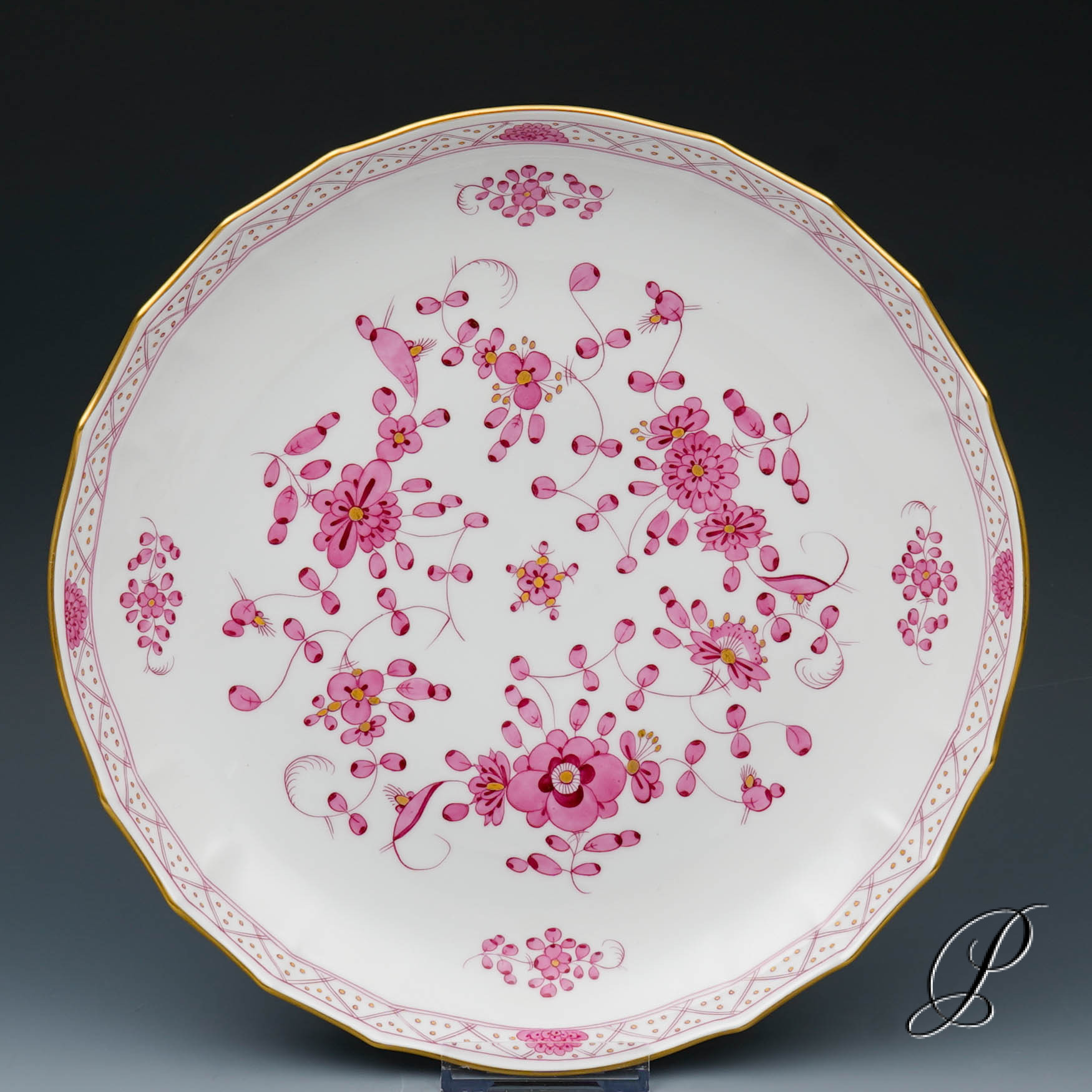 Kaffeeservice Meissen 1.Wahl reiche Indische Malerei purpur – Bild 4