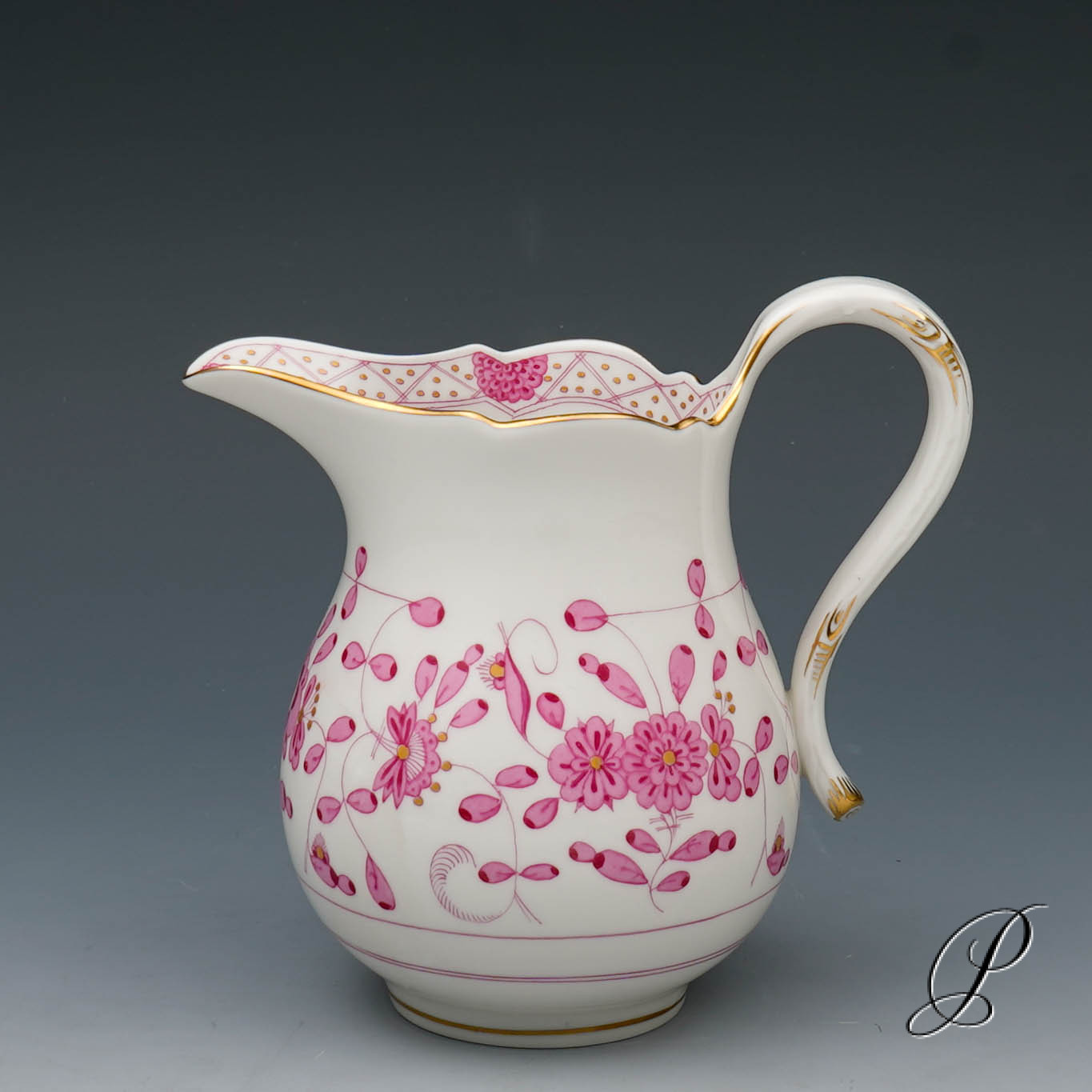 Kaffeeservice Meissen 1.Wahl reiche Indische Malerei purpur – Bild 8