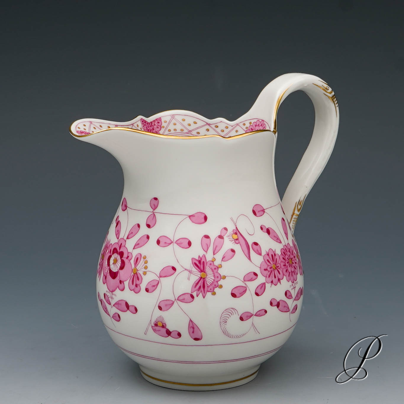 Kaffeeservice Meissen 1.Wahl reiche Indische Malerei purpur – Bild 9