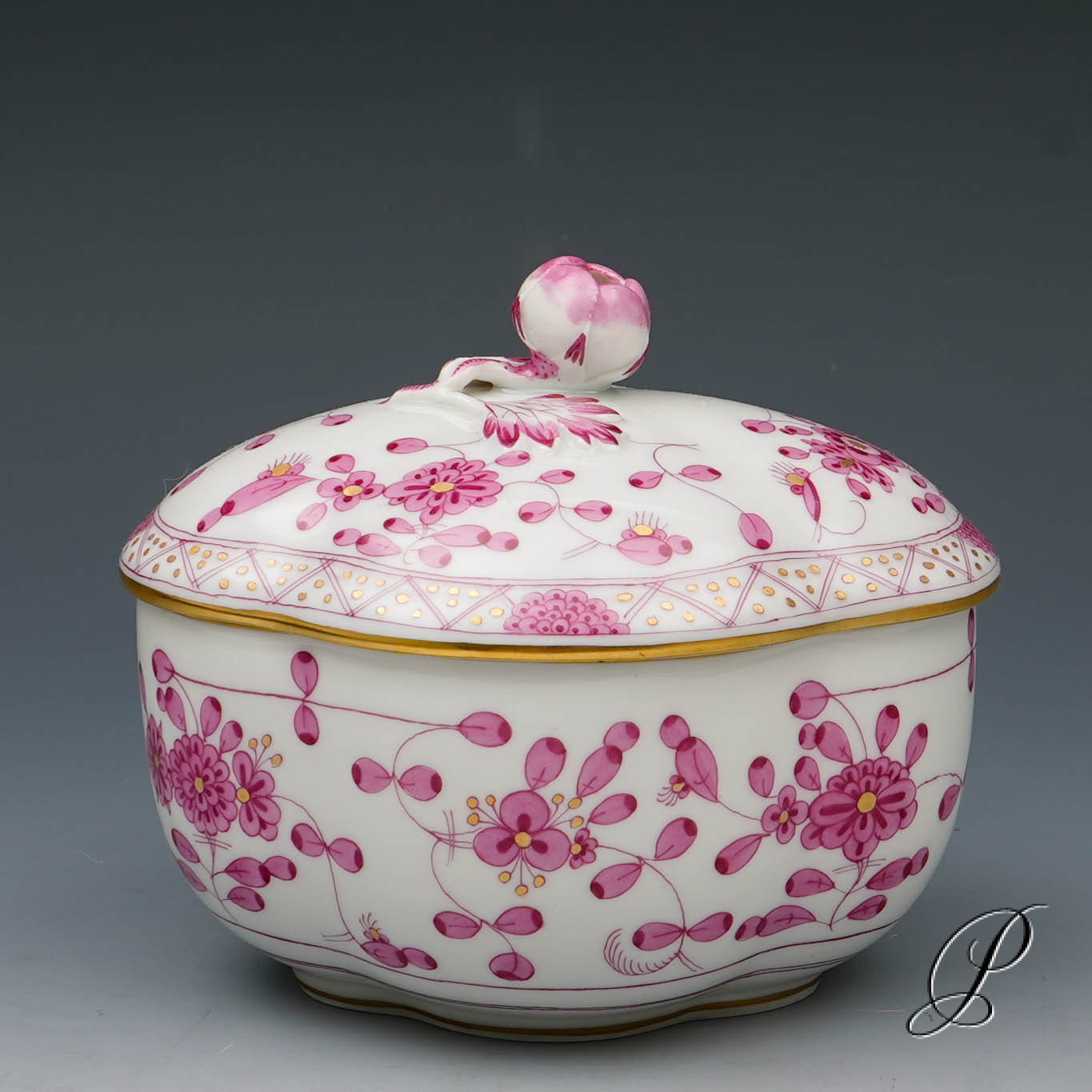 Kaffeeservice Meissen 1.Wahl reiche Indische Malerei purpur – Bild 11