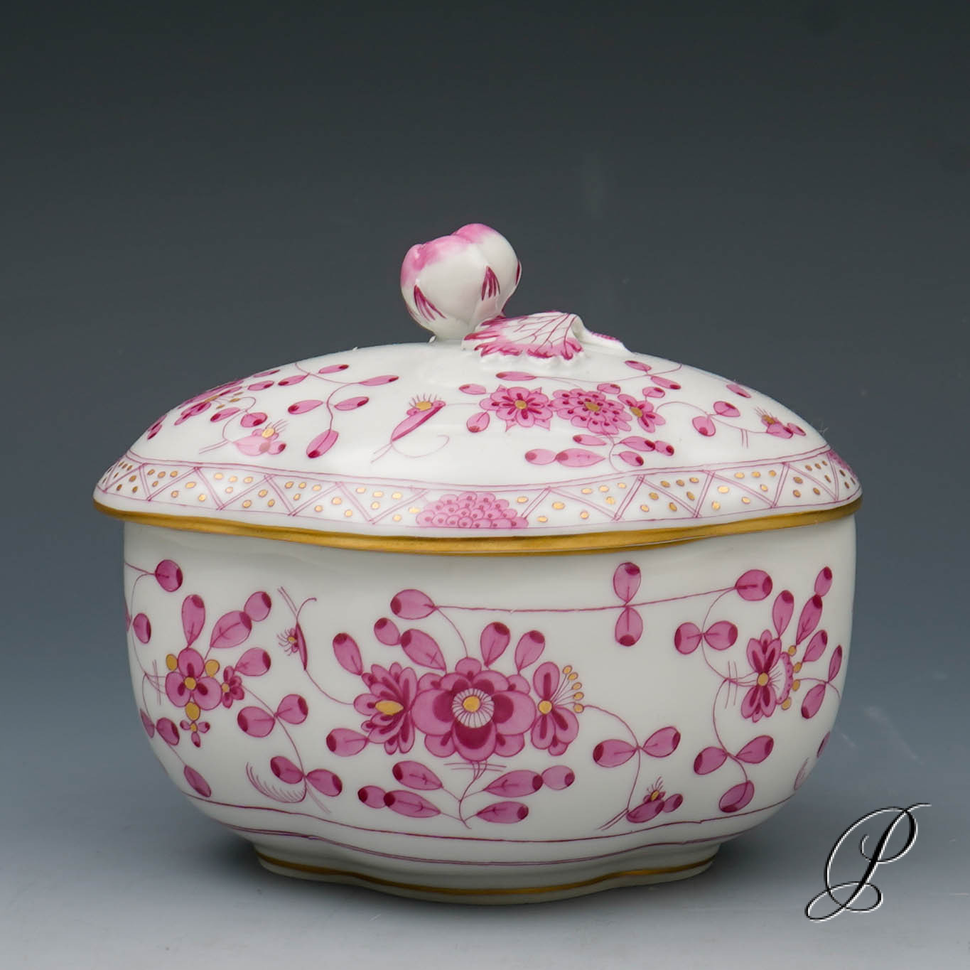 Kaffeeservice Meissen 1.Wahl reiche Indische Malerei purpur – Bild 13