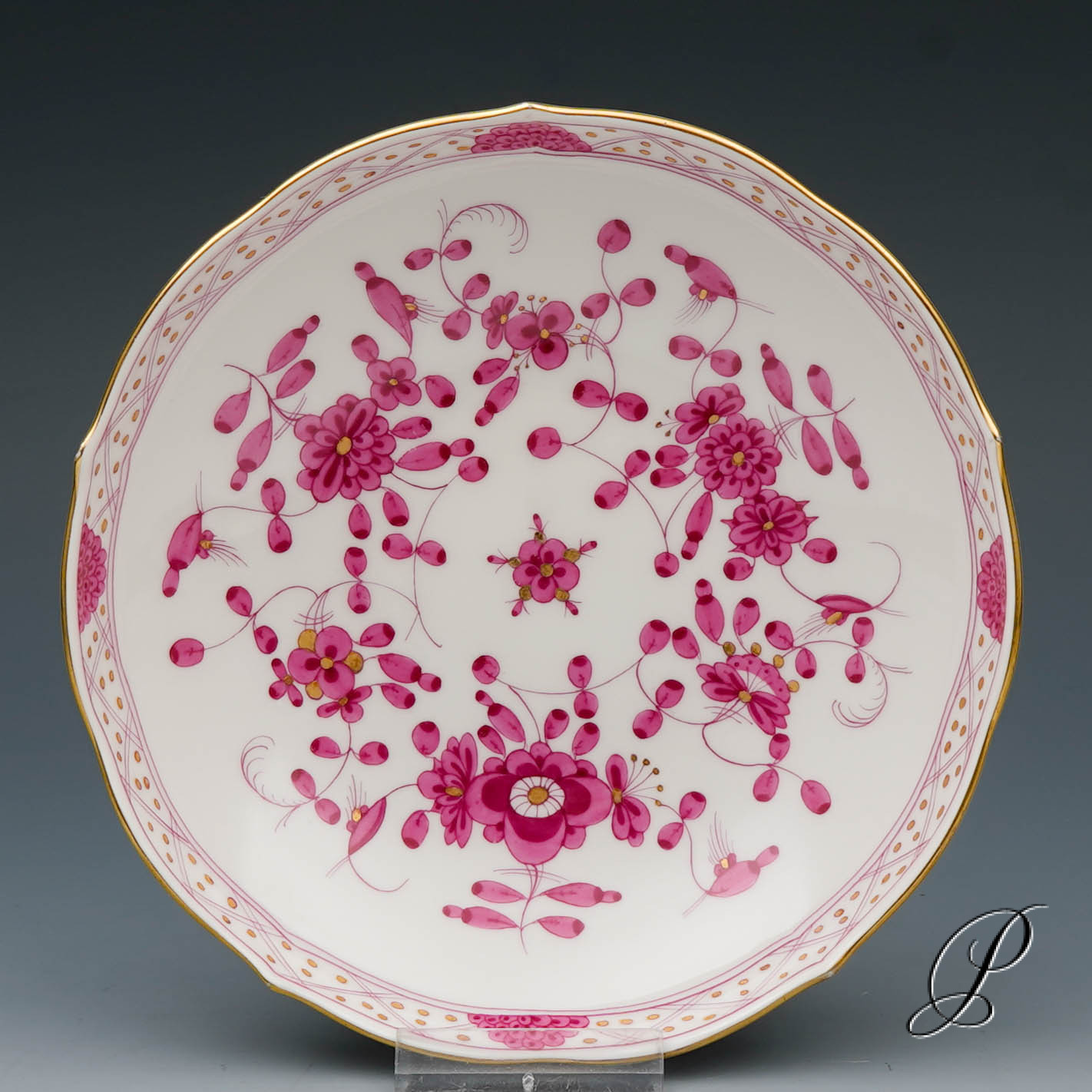 Kaffeeservice Meissen 1.Wahl reiche Indische Malerei purpur – Bild 20