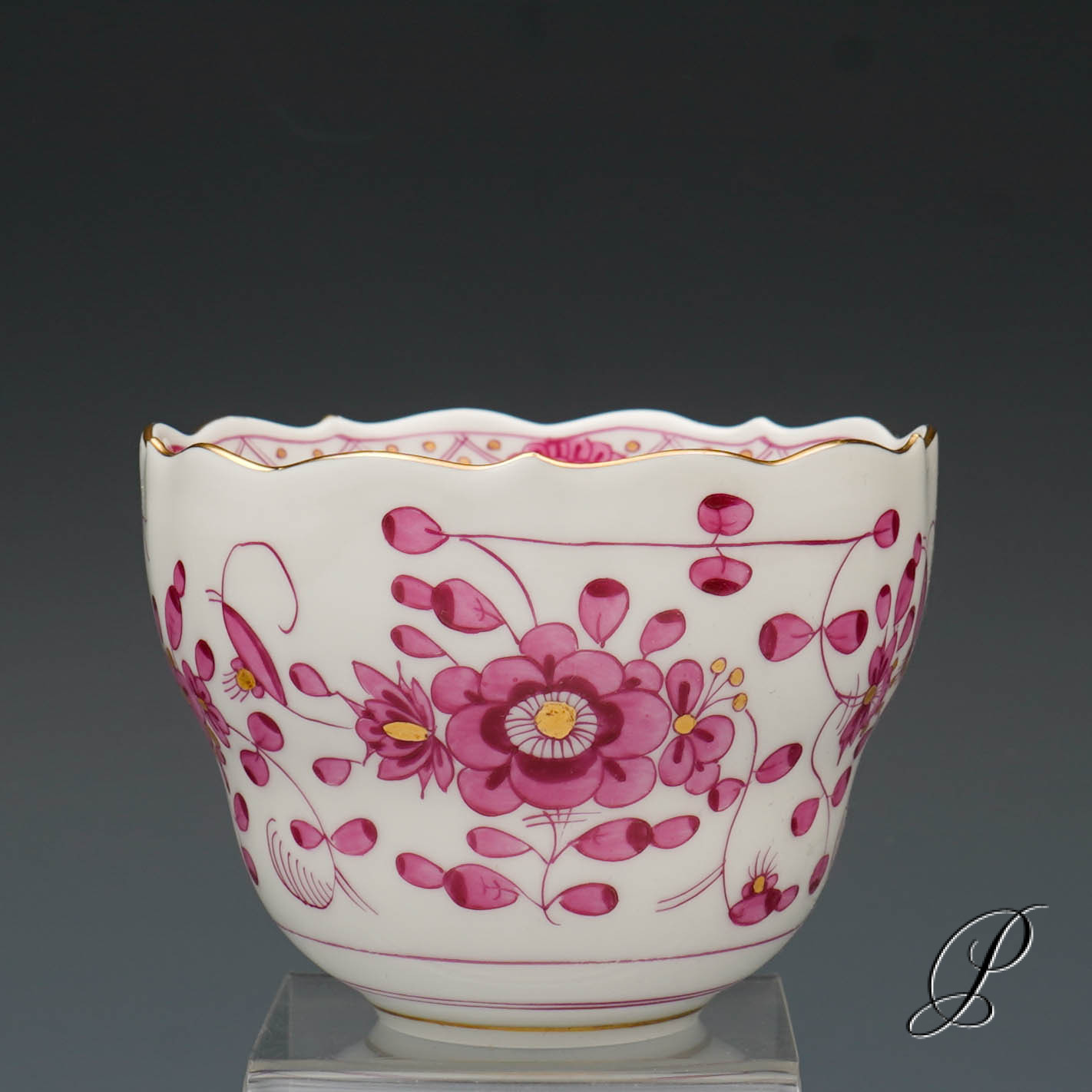 Kaffeeservice Meissen 1.Wahl reiche Indische Malerei purpur – Bild 22