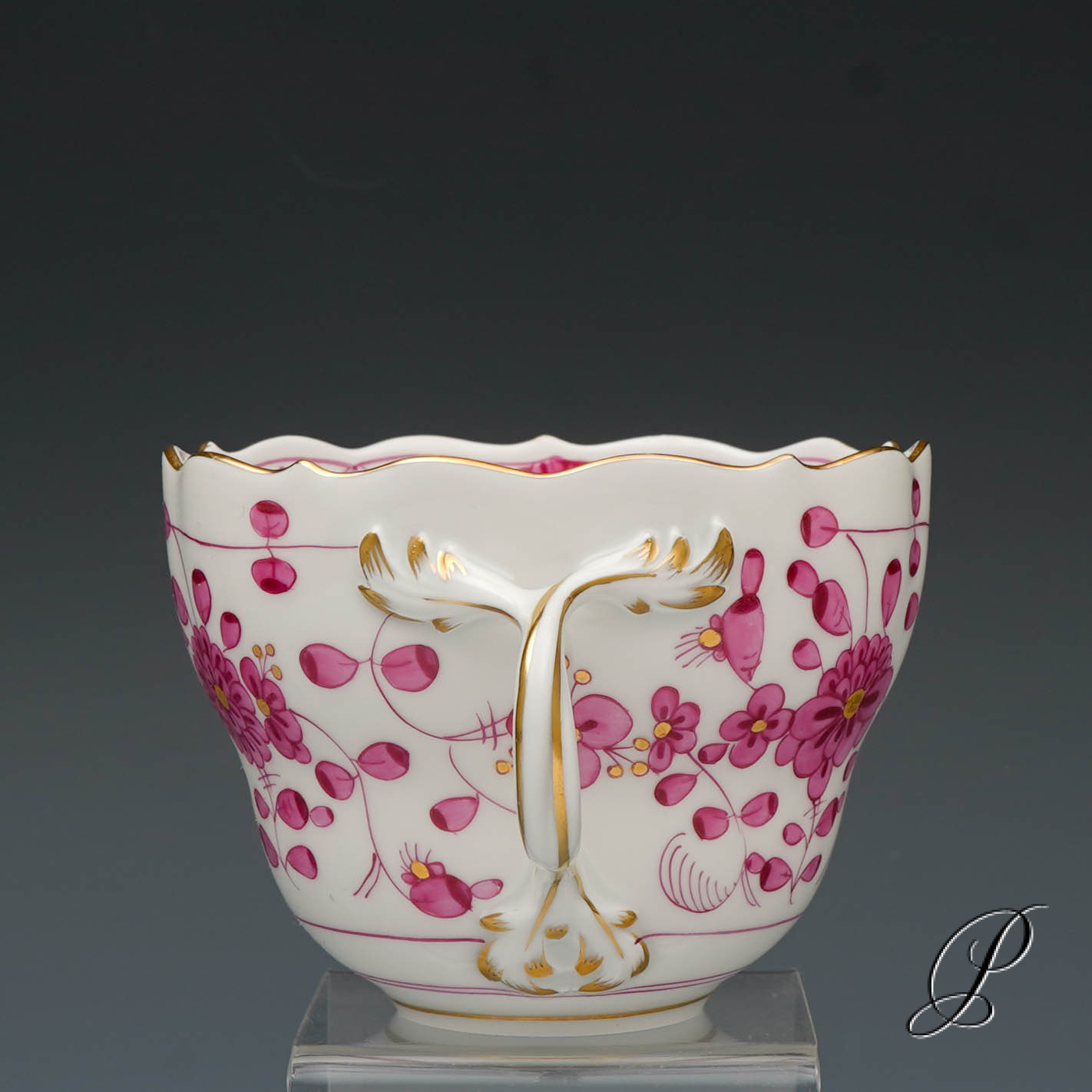 Kaffeeservice Meissen 1.Wahl reiche Indische Malerei purpur – Bild 24