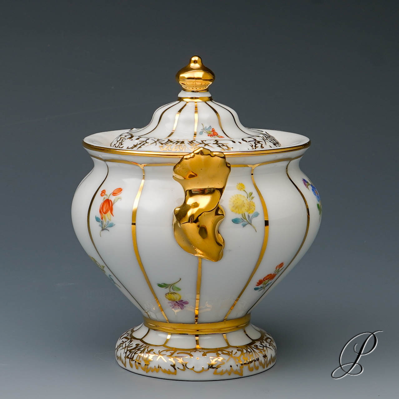 Zuckerdose Meissen 1.Wahl X-Form – Bild 4