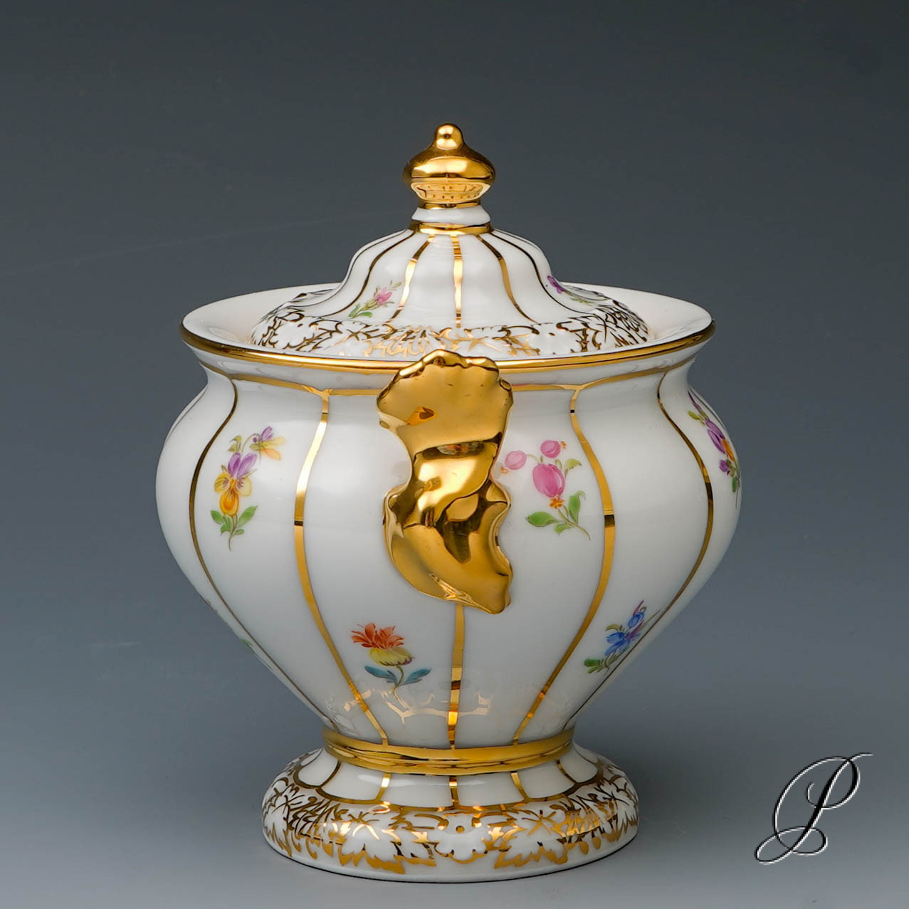 Zuckerdose Meissen 1.Wahl X-Form – Bild 6