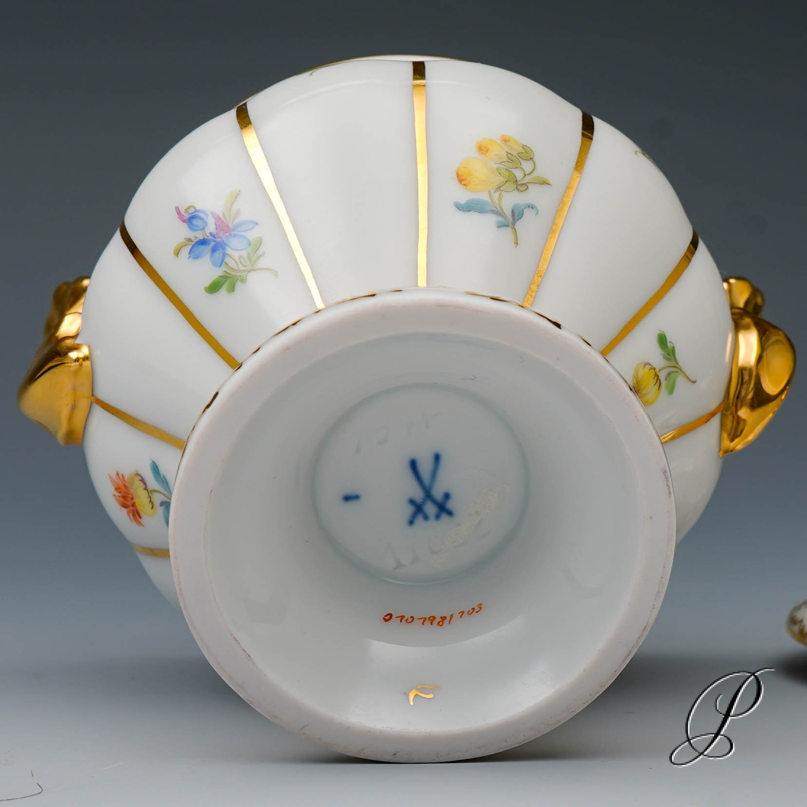 Zuckerdose Meissen 1.Wahl X-Form – Bild 8