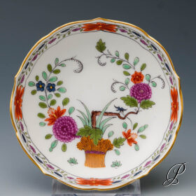 Konfektschälchen Meissen 1.Wahl Garbenmuster mit Kante reich