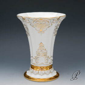 wunderschöne Biedermeier Prunkvase Meissen