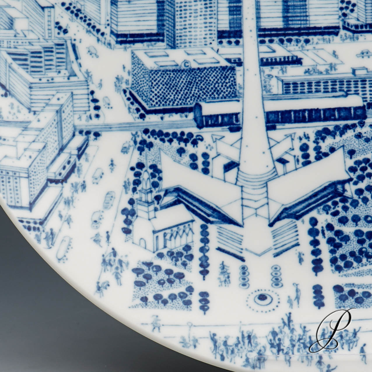 Wandteller Meissen 1.Wahl Berlin Alexanderplatz mit Fernsehturm – Bild 7