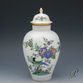 Deckelvase Meissen 1.Wahl Indische Vogelmalerei NP# 1990,- EUR