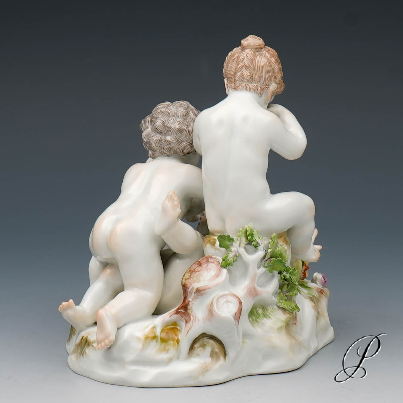 Figurengruppe Meissen "drei balgende Kinder" – Bild 11