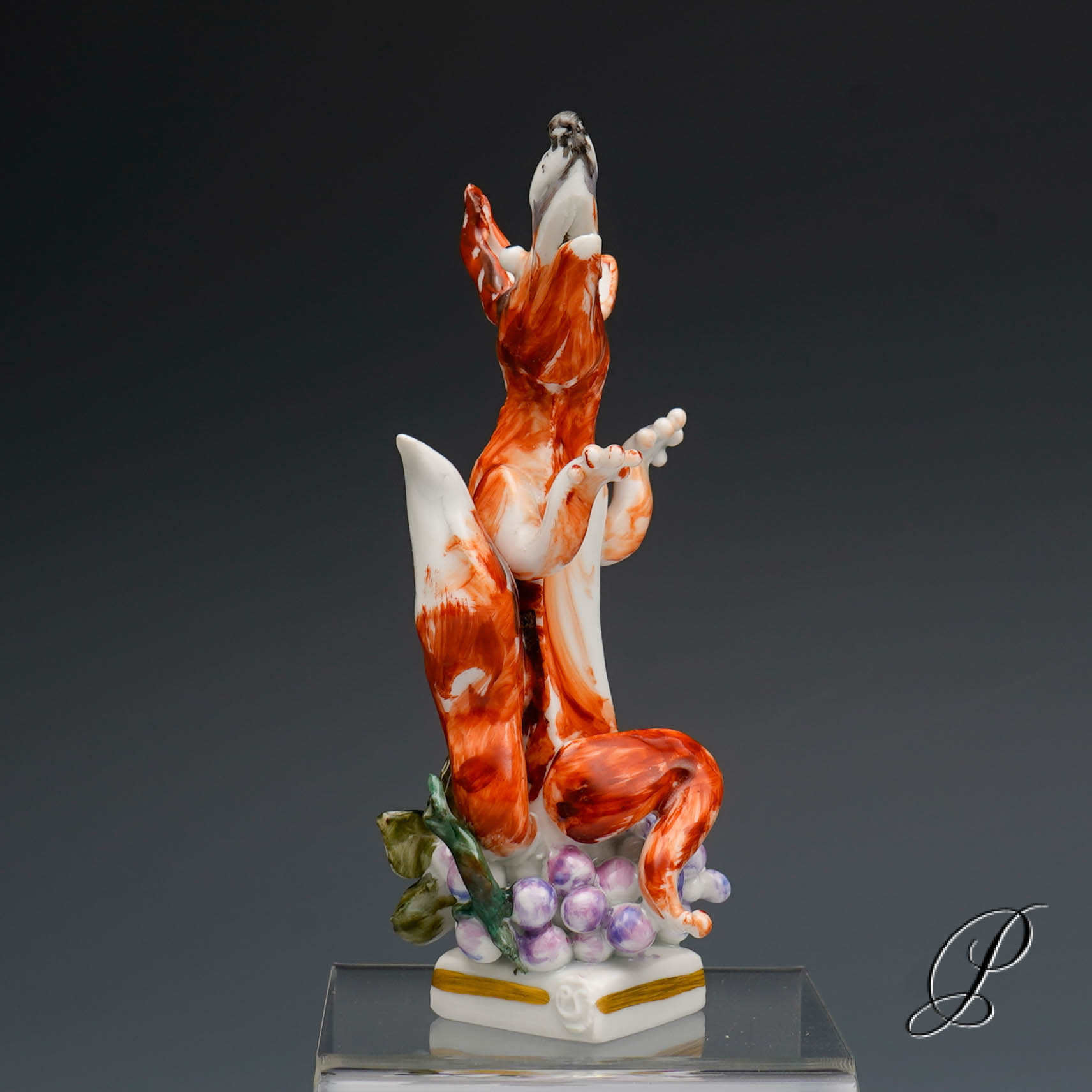 Fuchs mit Weintrauben Meissen 1.Wahl von Peter Strang - Porzellan