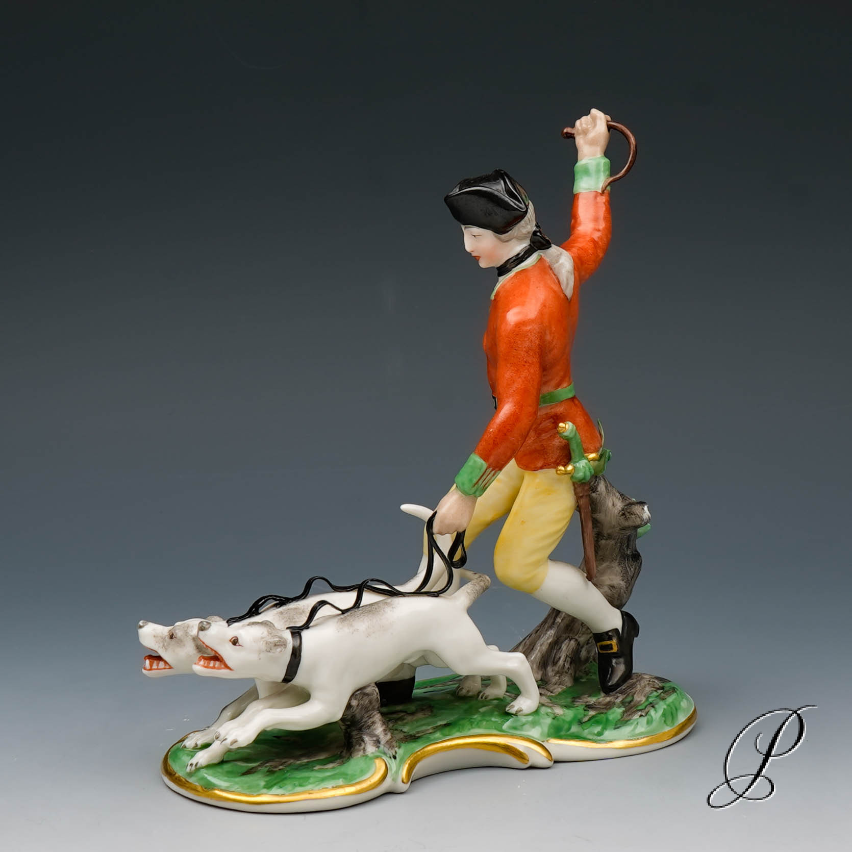 Figur Nymphenburg aus der Roten Jagd "Piquer mit Hunden" – Bild 5