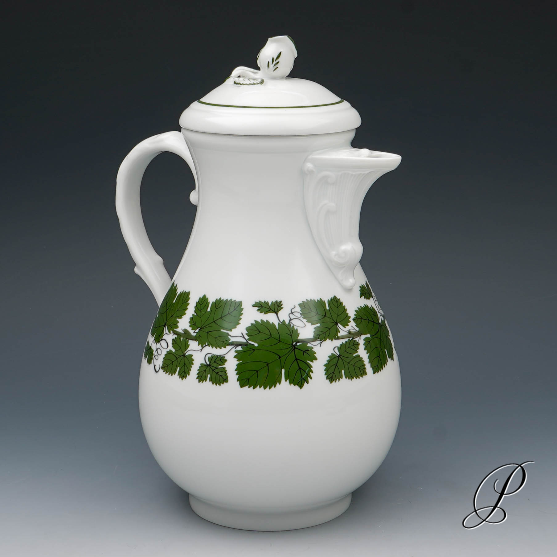 Kaffeeservice Meissen für 6 Personen im Dekor Weinlaub – Bild 5