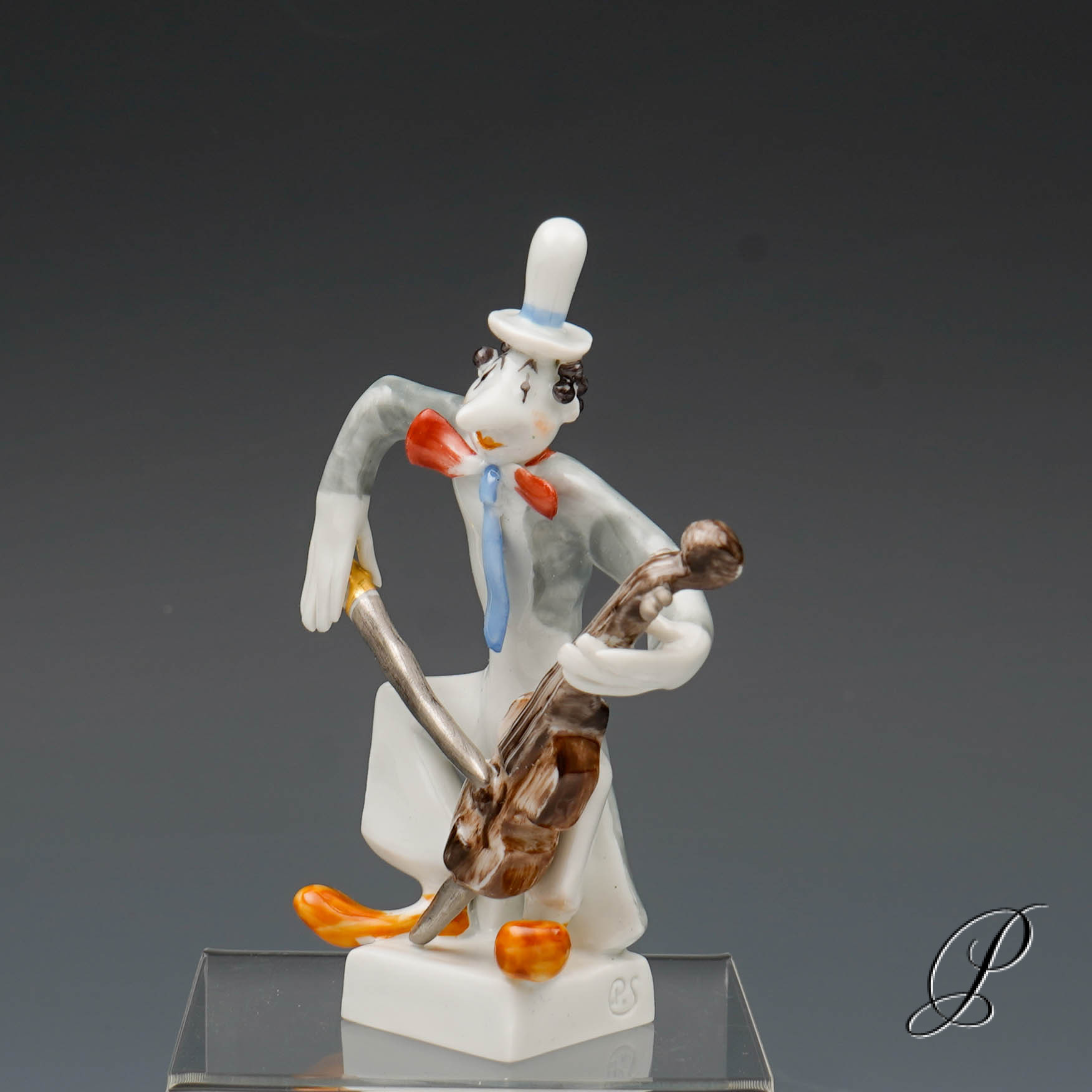 Meissen Musikclown 1.Wahl Cellist aus der Clownkapelle von Peter Strang – Bild 2