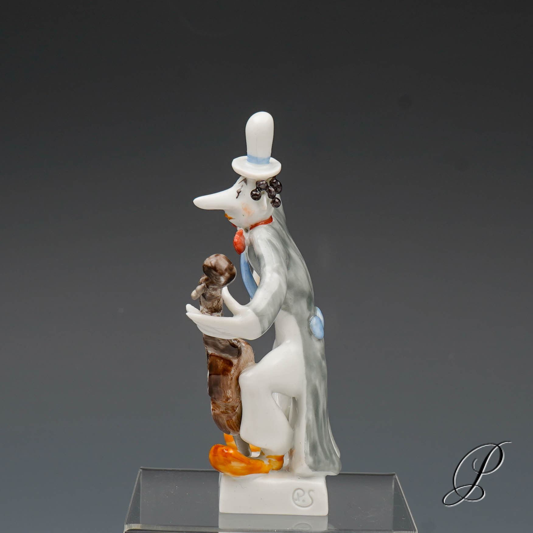 Meissen Musikclown 1.Wahl Cellist aus der Clownkapelle von Peter Strang – Bild 3