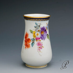 Meissen Vase 1.Wahl A-Kante und Blumenbukett Knaufzeit um 1900 Jhd.