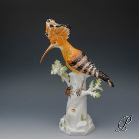 wunderschöne Figur Meissen 1.Wahl Wiedehopf
