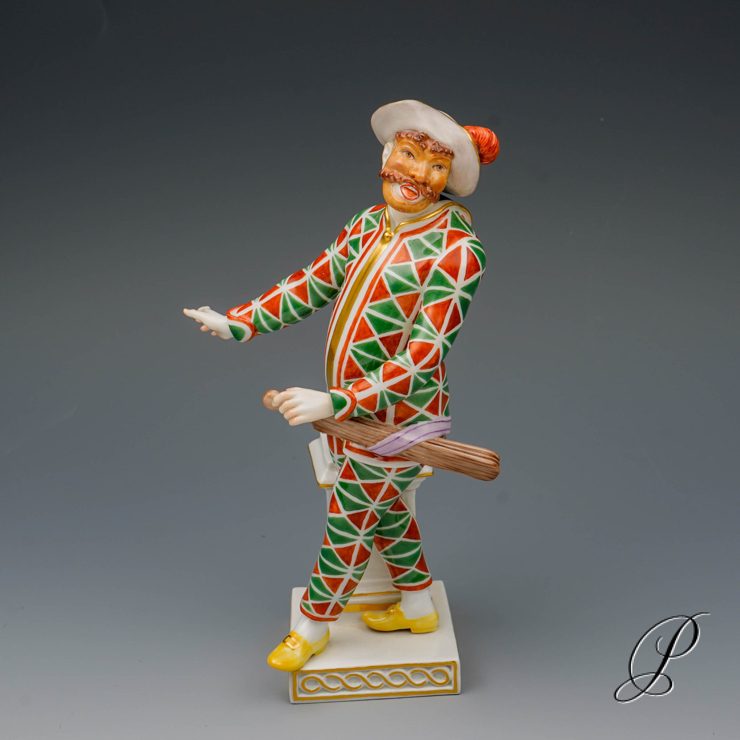Meissen Figur 1.Wahl Harlekin Italienischen Komödie – Bild 2