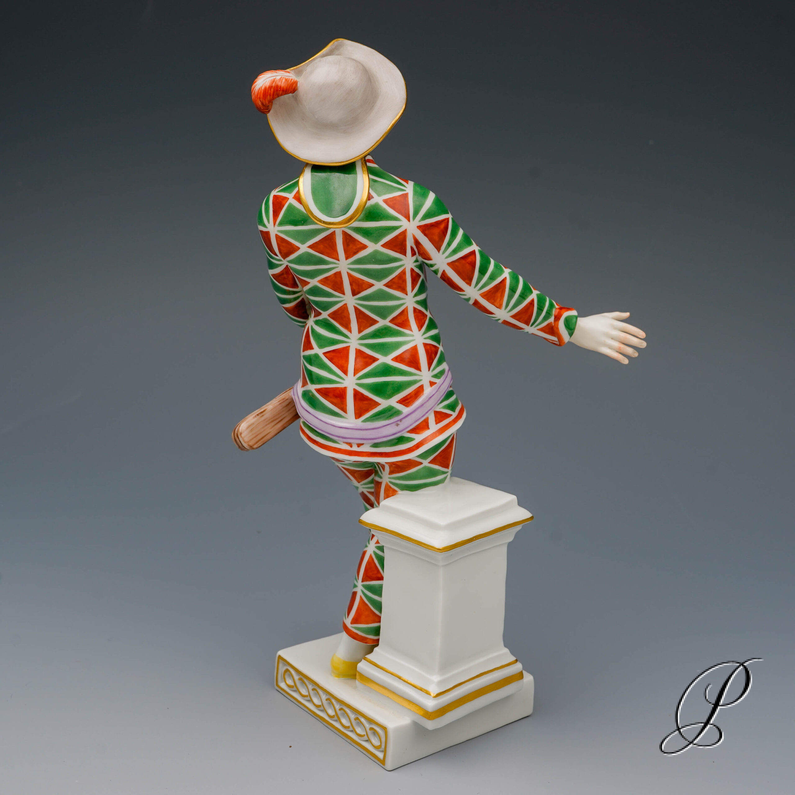 Meissen Figur 1.Wahl Harlekin Italienischen Komödie – Bild 4