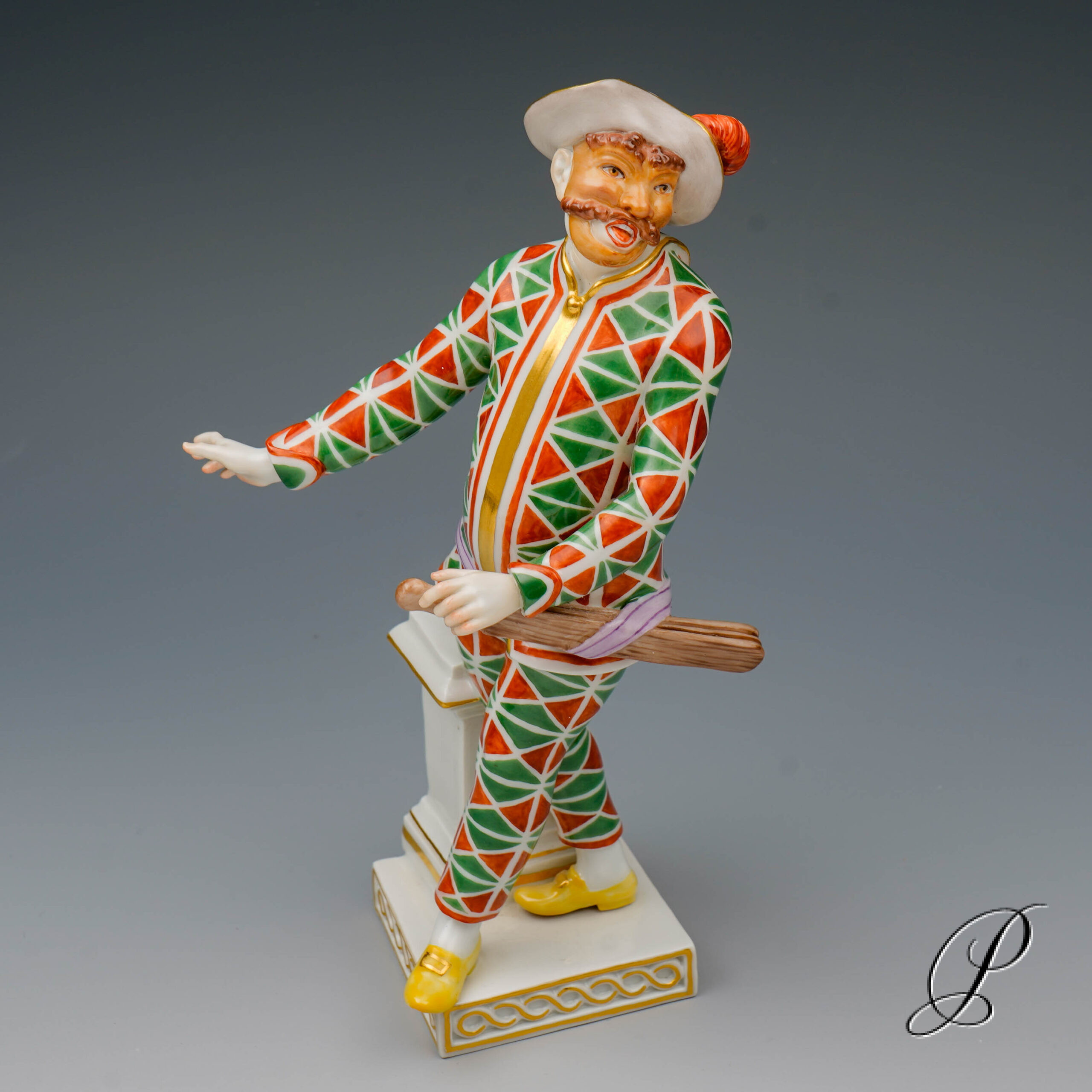 Meissen Figur 1.Wahl Harlekin Italienischen Komödie – Bild 6