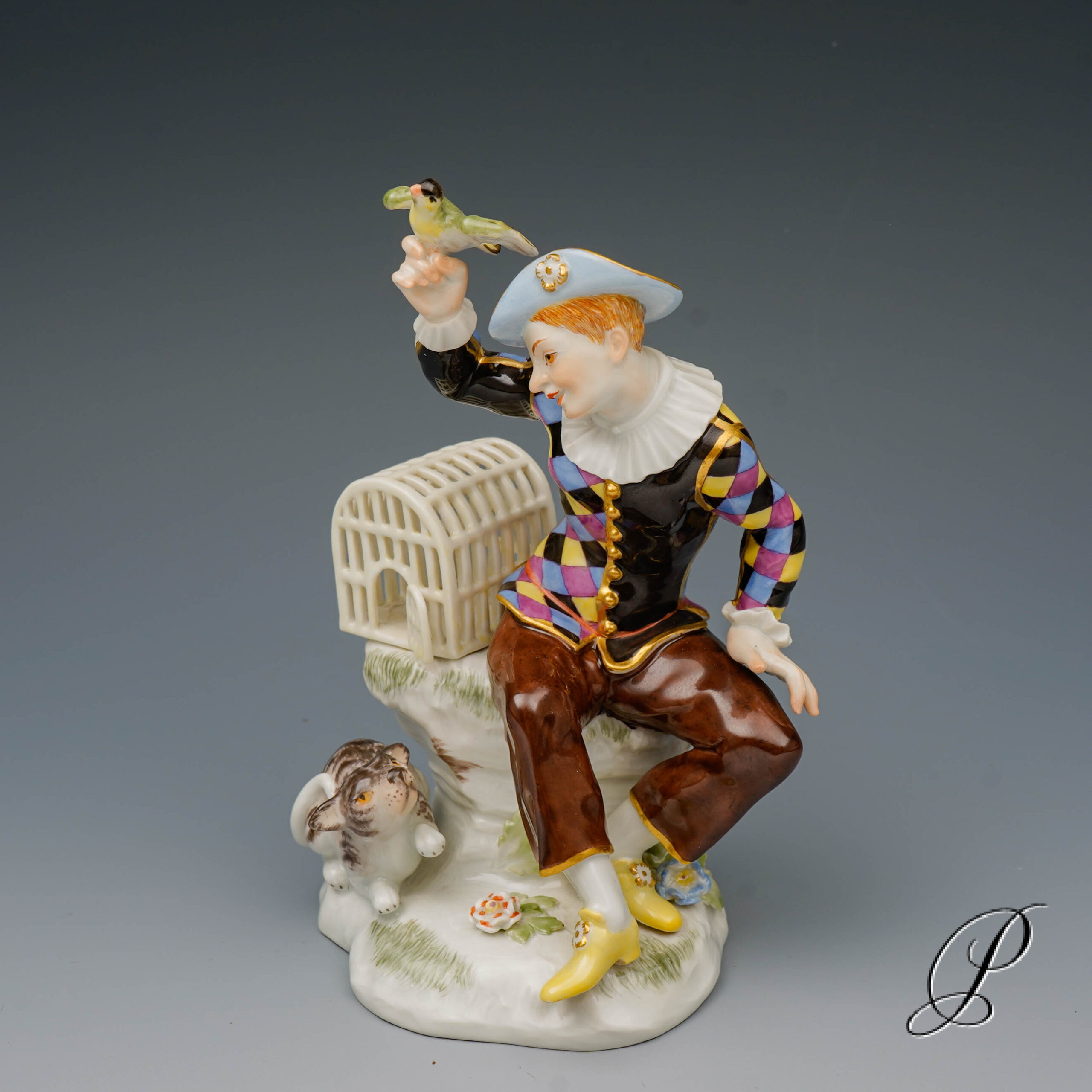 Harlekin Meissen 1.Wahl aus der Commedia dell`arte – Bild 2