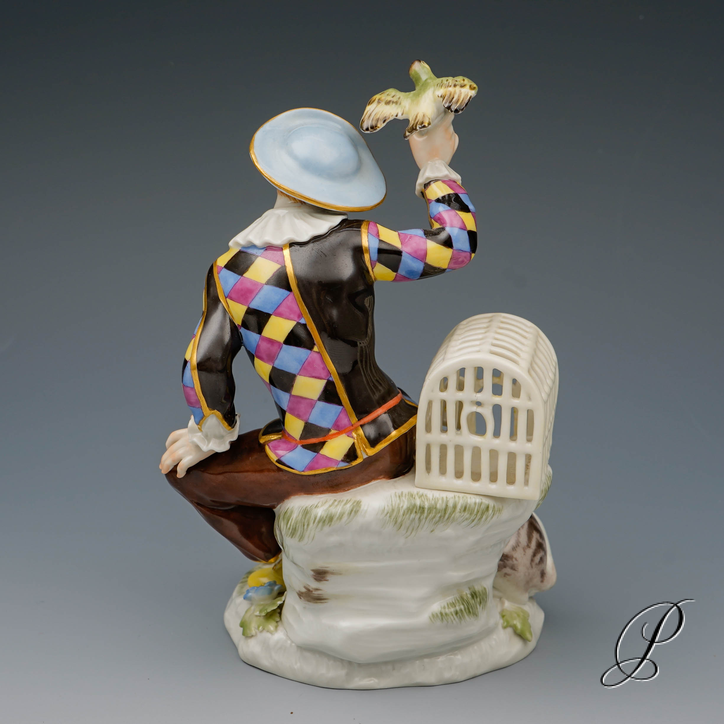 Harlekin Meissen 1.Wahl aus der Commedia dell`arte – Bild 4