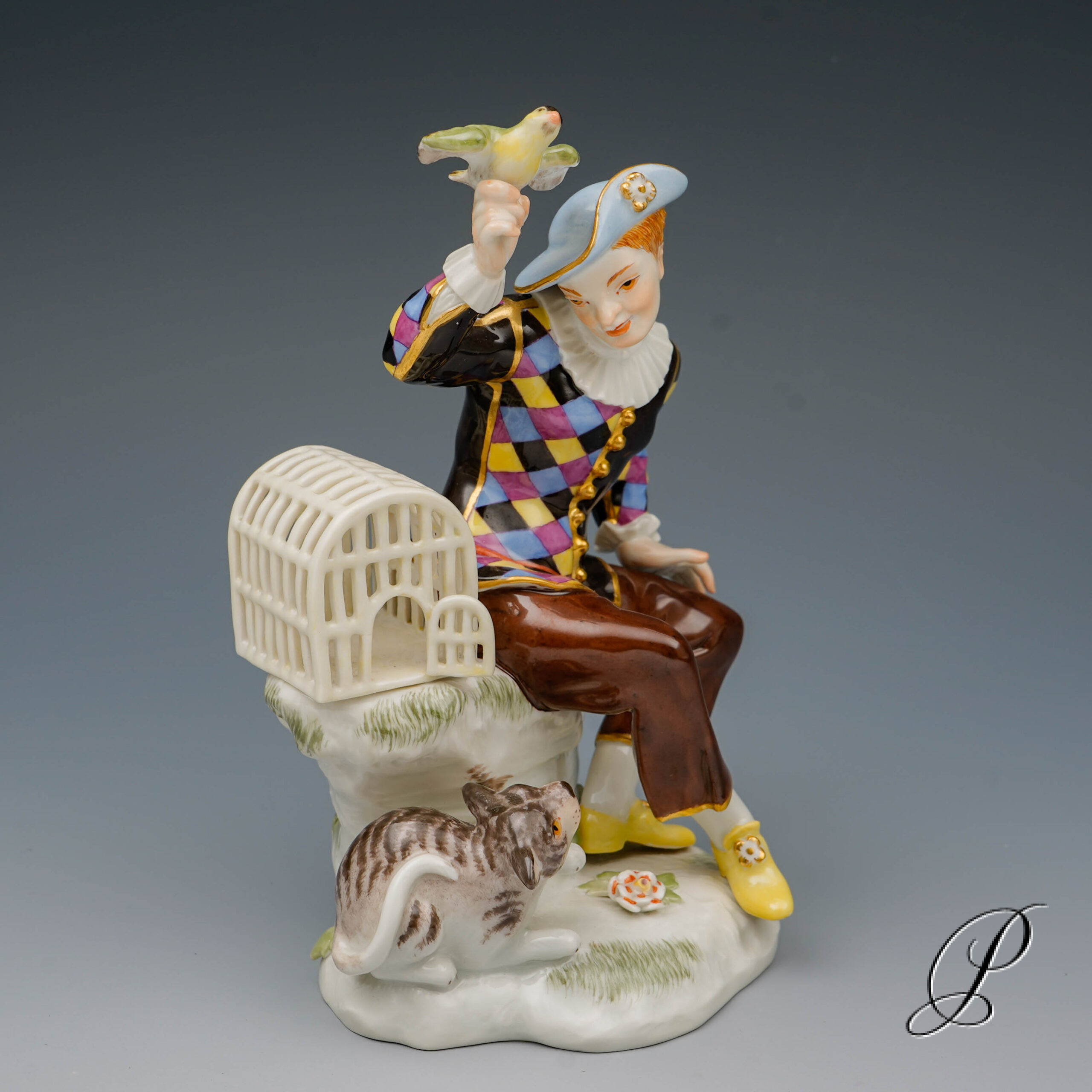 Harlekin Meissen 1.Wahl aus der Commedia dell`arte – Bild 6