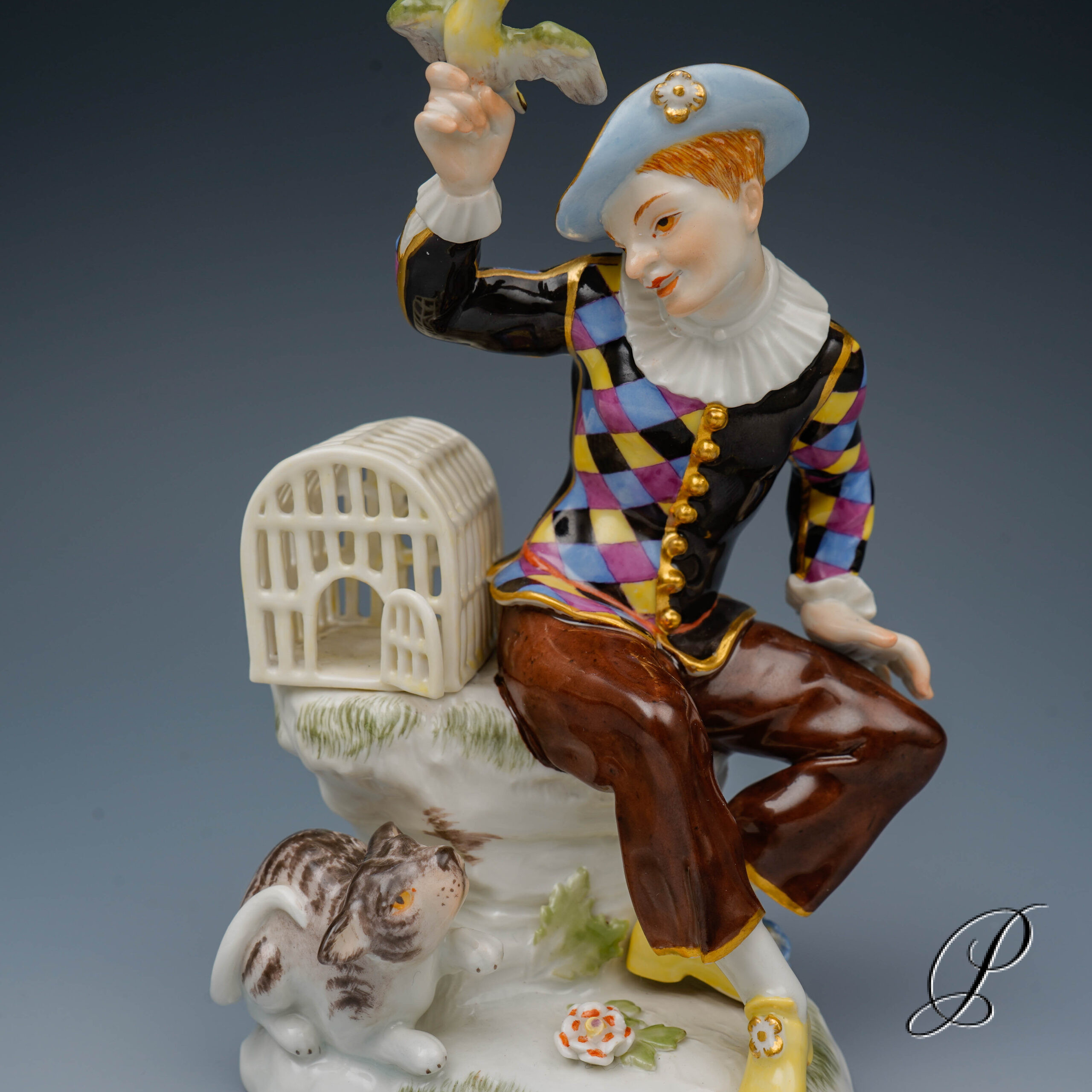 Harlekin Meissen 1.Wahl aus der Commedia dell`arte – Bild 8