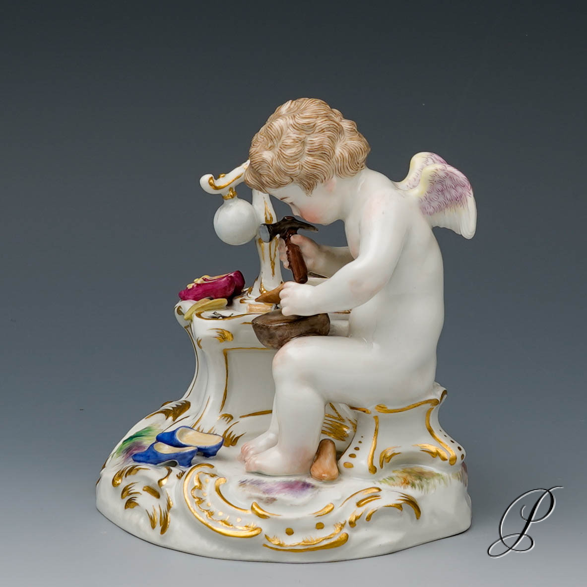 Meissen Figur "Amor als Schuhmacher" von August Ringler – Bild 3