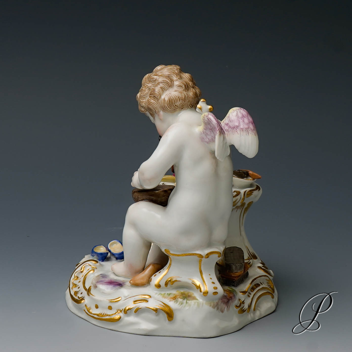 Meissen Figur "Amor als Schuhmacher" von August Ringler – Bild 4