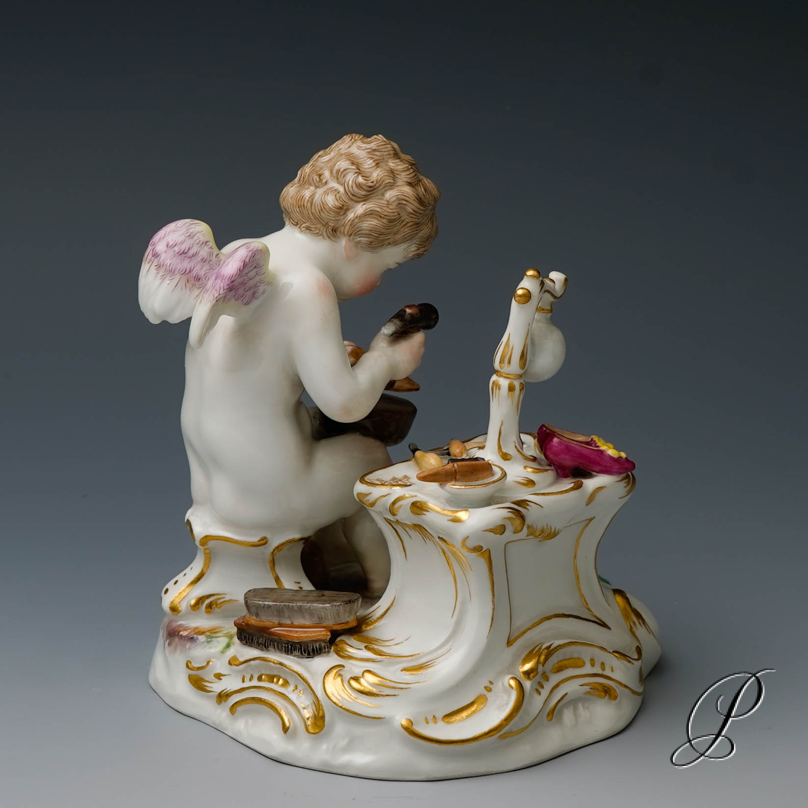 Meissen Figur "Amor als Schuhmacher" von August Ringler – Bild 7