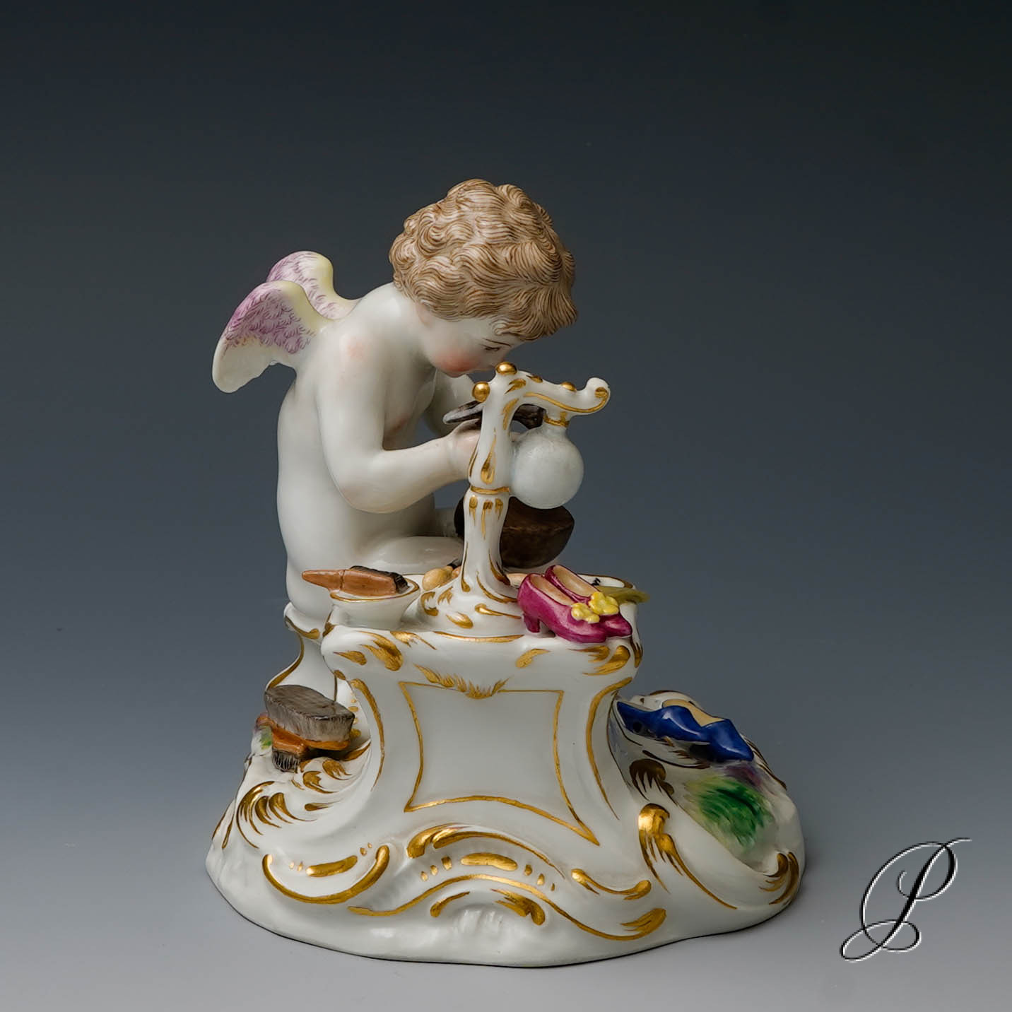 Meissen Figur "Amor als Schuhmacher" von August Ringler – Bild 8